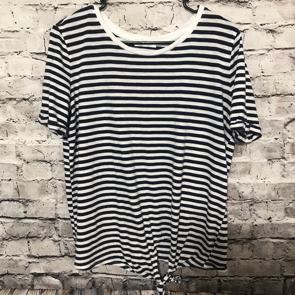 ‼️Green ENVY Organic Oversized Striped Tee M
